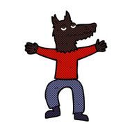 comic cartoon wolf man N14