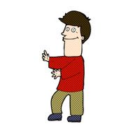 comic cartoon man gesturing N7