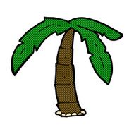 comic cartoon palm tree N4