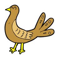 comic cartoon bird N62