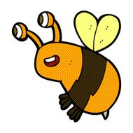 comic cartoon happy bee N6