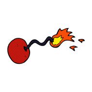 comic cartoon round bomb N3