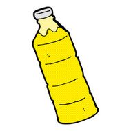 comic cartoon orange juice bottle N2