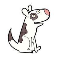 comic cartoon happy dog N18