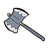 comic cartoon double sided axe N6