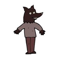 comic cartoon happy werewolf N2