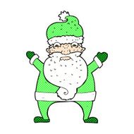 comic cartoon stressed out santa N3