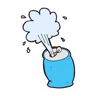comic cartoon fizzing soda can N9
