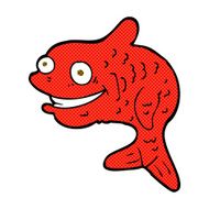 comic cartoon happy fish N7