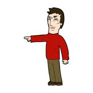 comic cartoon angry man pointing N3