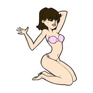 comic cartoon sexy bikini girl N3