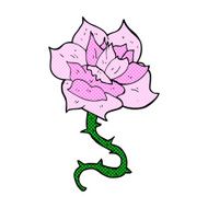 comic cartoon rose N5