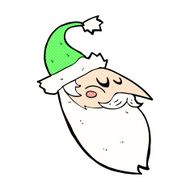 comic cartoon santa face N3