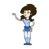 comic cartoon pretty waitress N3