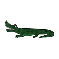 comic cartoon happy crocodile N3