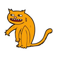 comic cartoon happy cat N2