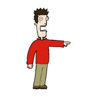 comic cartoon terrified man N55
