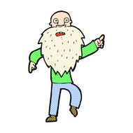 comic cartoon stressed old man N6