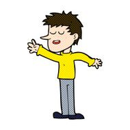 comic cartoon happy man reaching N3