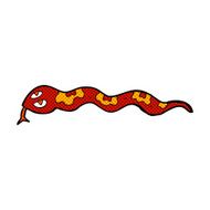 comic cartoon hissing snake N7