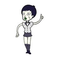 comic cartoon halloween girl N6