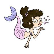 comic cartoon pretty mermaid N11