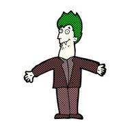comic cartoon vampire man N27
