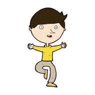 comic cartoon excited man N19