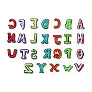 comic cartoon alphabet N3