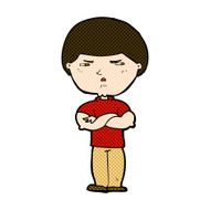 comic cartoon grumpy man N6