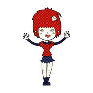comic cartoon vampire girl N62
