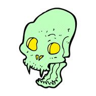 comic cartoon spooky vampire skull N3