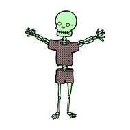 comic cartoon skeleton in clothes N3