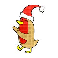 comic cartoon christmas robin N3