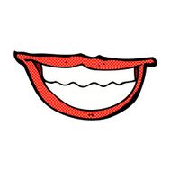 comic cartoon grinning mouth N3