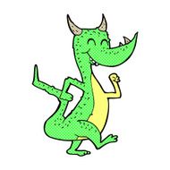 comic cartoon happy dragon N2