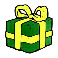 comic cartoon christmas present N9