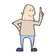 comic cartoon man pointing finger N3