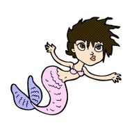comic cartoon mermaid N18