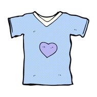comic cartoon t shirt with love heart N2