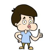 comic cartoon boy giving thumbs up N3