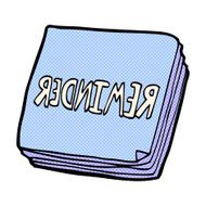 comic cartoon reminder notes N2