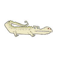 comic cartoon crocodile N10