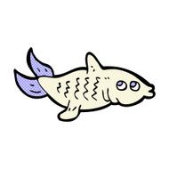 comic cartoon fish N33