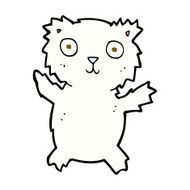 comic cartoon polar bear N8