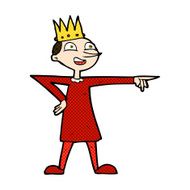comic cartoon pointing prince N3