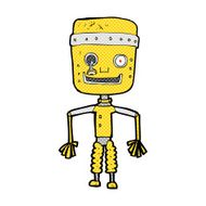 comic cartoon old robot N3