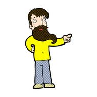 comic cartoon man with beard pointing N3