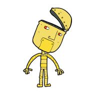 comic cartoon robot N45