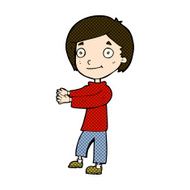 comic cartoon happy boy N59